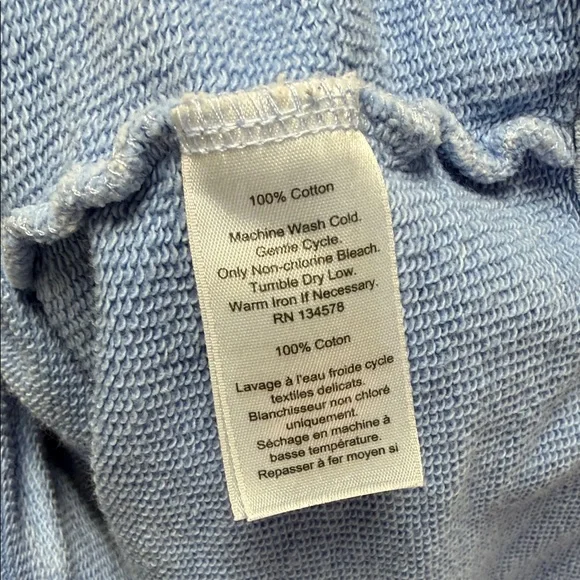 EUC Vineyard Vines Heather Blue 1/4 Zip Long Sleeve Pullover Size M 100% Cotton - Picture 7 of 7